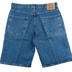 Levi's 569 Denim Shorts Mens 34 Blue Vintage Y2K Loose Straight Fit 2002
